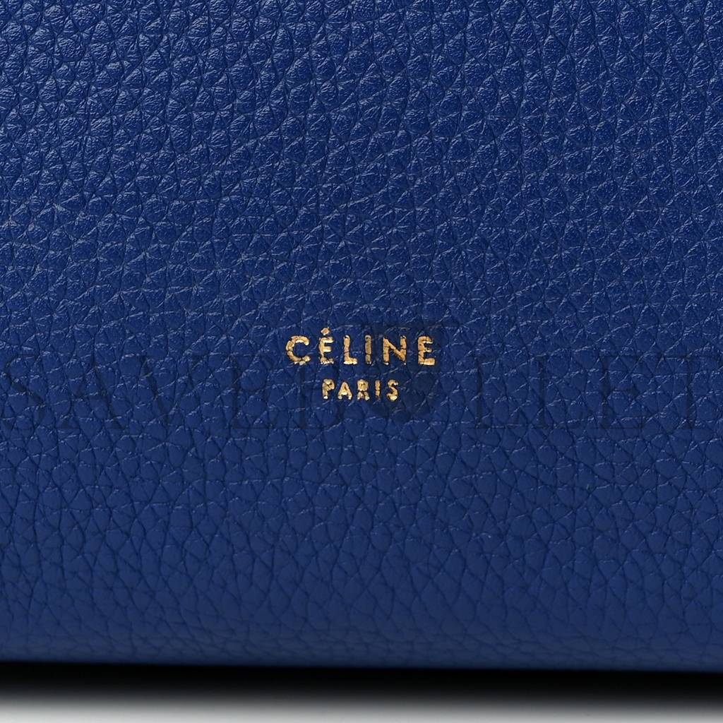 Ce**e grained calfskin mini belt bag indigo (28*23*16cm)