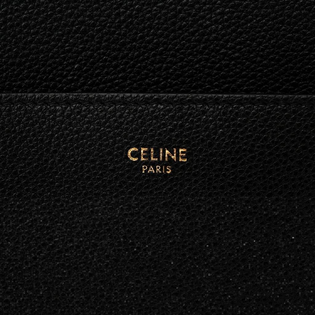 Ce**e soft grained calfskin sangle bucket bag black (33*23*15cm)