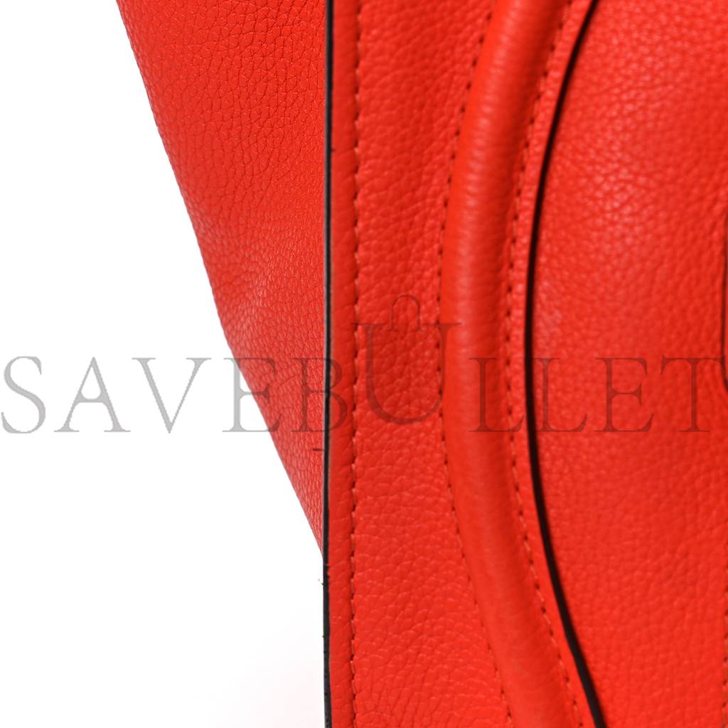 ce**e drummed calfskin mini lU*gage vermillion (30*30*18cm)