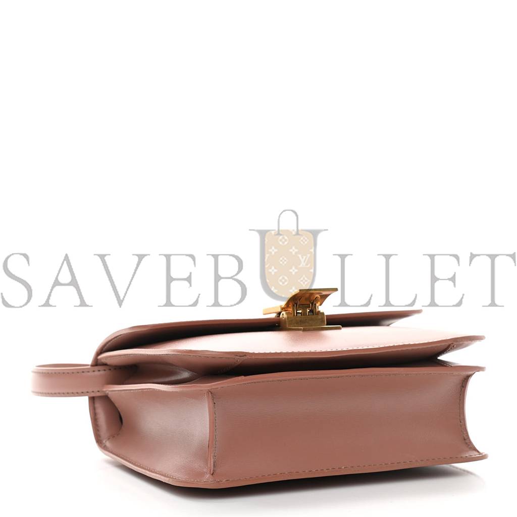 Ce**e box calfskin teen classic box flap bag antique rose (18*15*6cm)