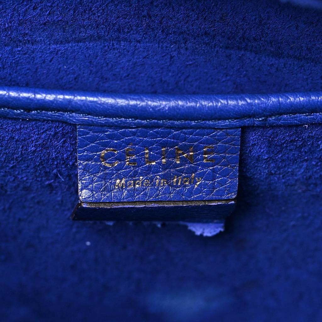 ce**e drummed calfskin nano lU*gage indigo (20*19*10cm)