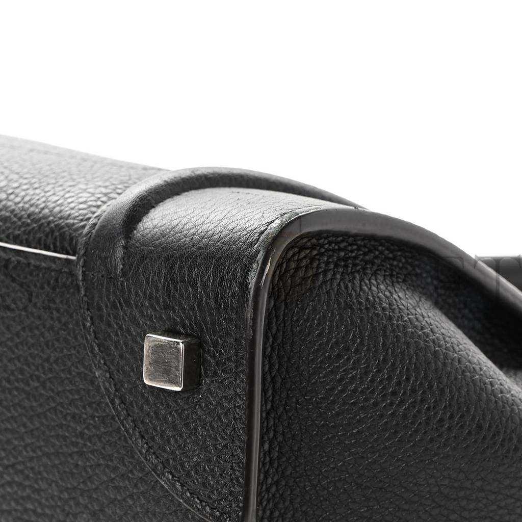 ce1i*e drummed calfskin mini lU*gage black (32*30*18cm)