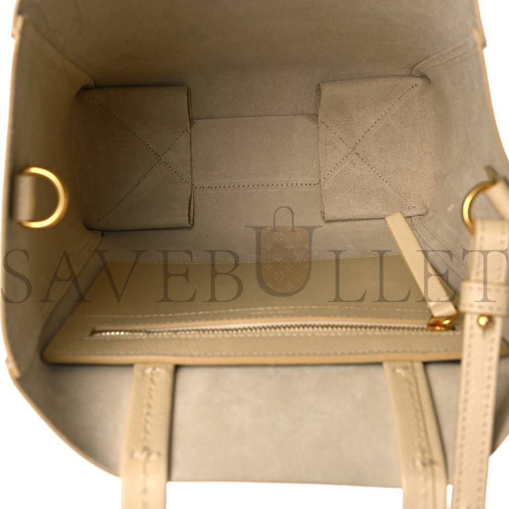 Ce**e grained calfskin small vertical cabas sand (29*23*10cm)