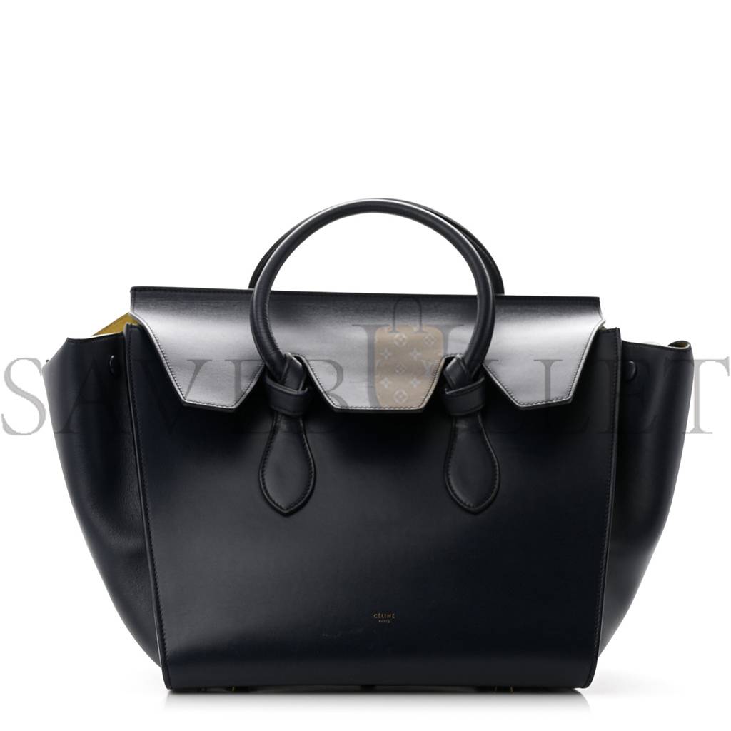 Ce**e palmelato calfskin medium tie knot tote midnight (28*28*20cm)