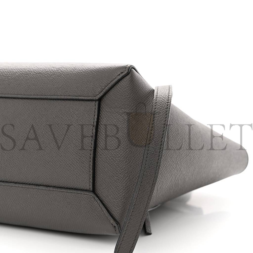 Ce**e grained calfskin nano belt bag grey (25*24*13cm)