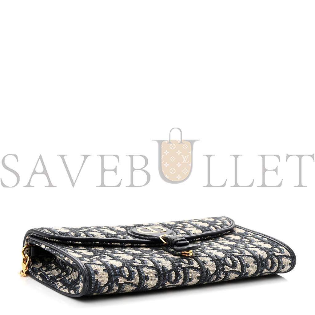 D*or oblique bobby east west pouch blue (22*12*3.2cm)