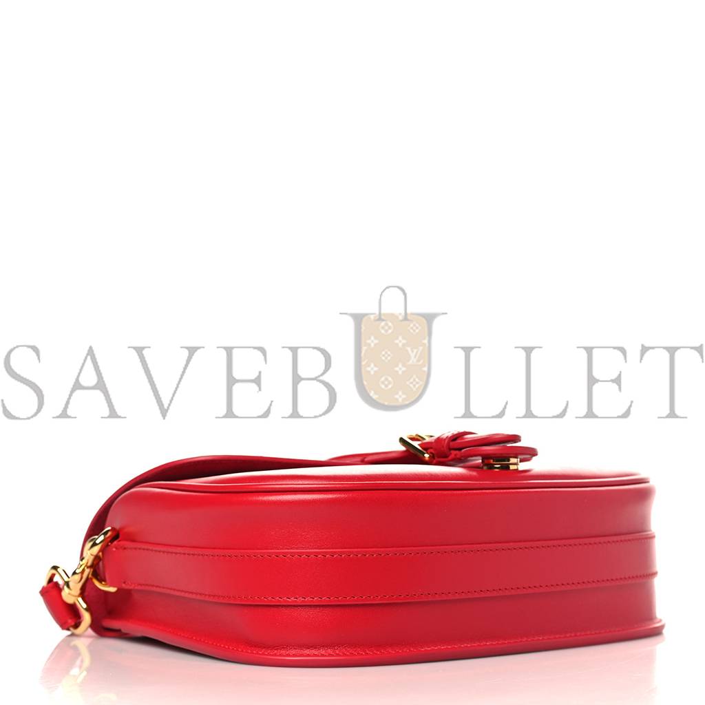 D*or box calfskin medium bobby flap raspberry (22*17*7cm)